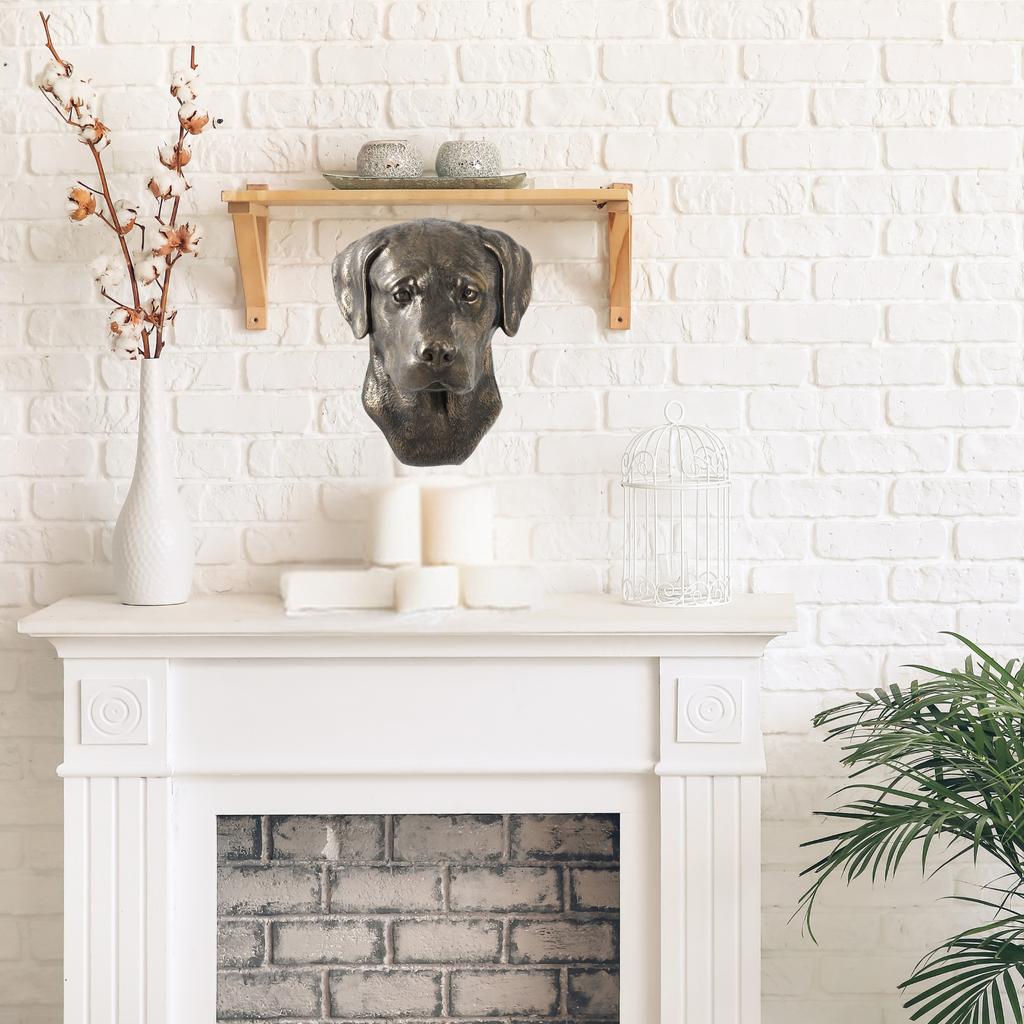 Labrador Retriever - Dog Statue, Hanging Bust, Unique Decoration for Dog Lover by Art-Dog Brand