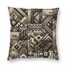Federa Quadrata Etnica Tribale Africana Artigianale Poliestere Lino Velluto Creativa Decorativa Cuscino per Stanza Copricuscino Vendita all'Ingrosso