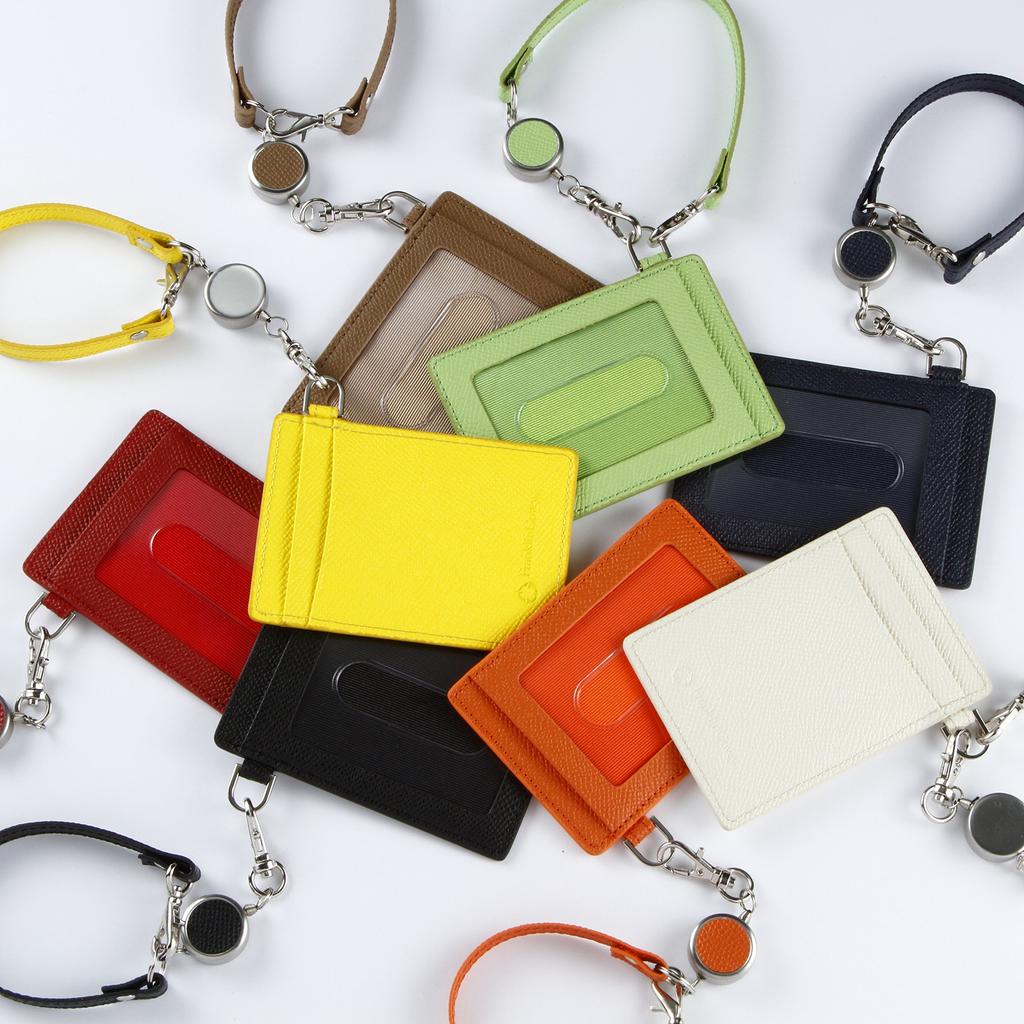 Franklin Planner Color Noblesse II Single Pass Case with Reel, Green, 63807