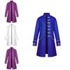 Medieval Men Renaissance Steampunk Jacket Gothic Retro Uniform Coat Windbreaker