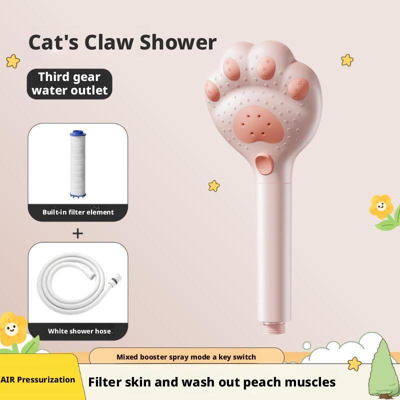 Pressurized Shower Head Hose Set Shower Bath Filter Water Heater Handheld Shower Cute Pressurized Home Shower Head Hose Set