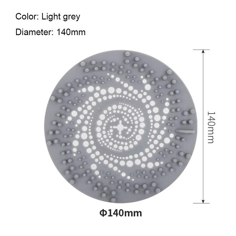 2Pcs Silicone Drain Strainer Household Shower Floor Filter Sink Strainers Hair Catcher for Kitchen Bathroom Accessories