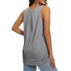 Womens Summer Fashion 2024 Tank Tops For Women Loose Fit Pleated Sleeveless Shirts With Curved Hem Flowy Clothes