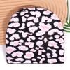 Print Leopard Acrylic Beanie With Oversized Shape Trendsetting Looks Decoration