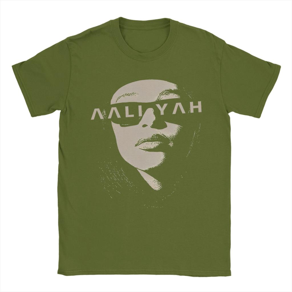Aaliyah Sunglasses Tee Shirt for Men Women Graphic Album Music Printed T Shirts  Cotton Clothing