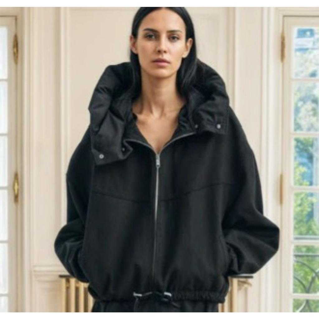 Casual Zipper Hooded Women Jacket Loose Warm Buttons Long Sleeved Coats Female Commuting Streetwear