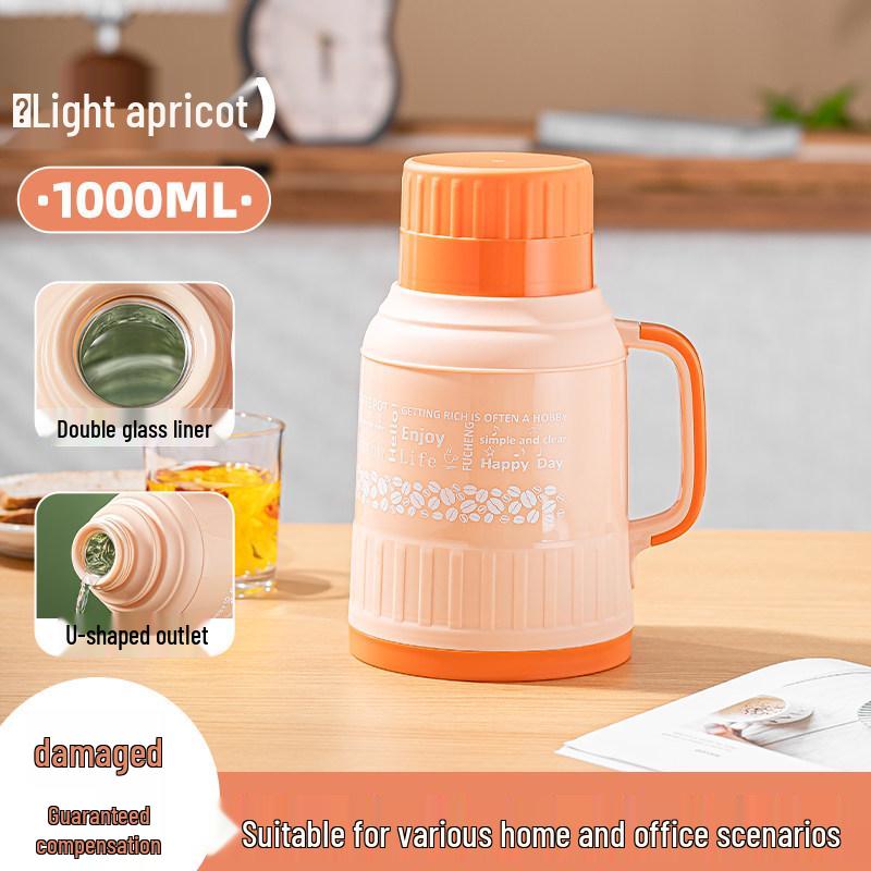 Large Capacity Glass Electric Kettle and Thermos for Dorm or Home
