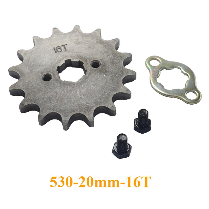 Motorcycle Front Drive Gear Engine Sprocket 530 10T 12T 13T 14T 15T 16T 17T 18T for Dirt Pit Bike ATV Quad Spare Parts GO Kart