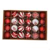 24 Christmas Baubles, Decorative Balls, Pendants, Ornaments, Versatile, Easy to Assemble, for Gifts,
