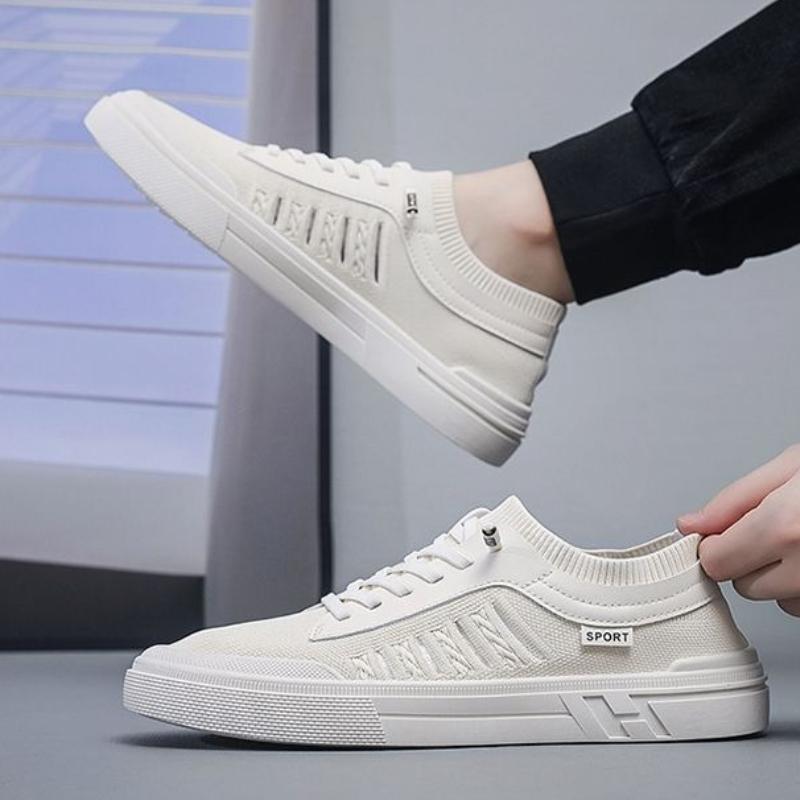 Fashion Flat Solid Color Men's Casual Shoes Minimalist Young Students Male Shoe Size 44 Legitimate Classic Original Vulcanize Sneakers