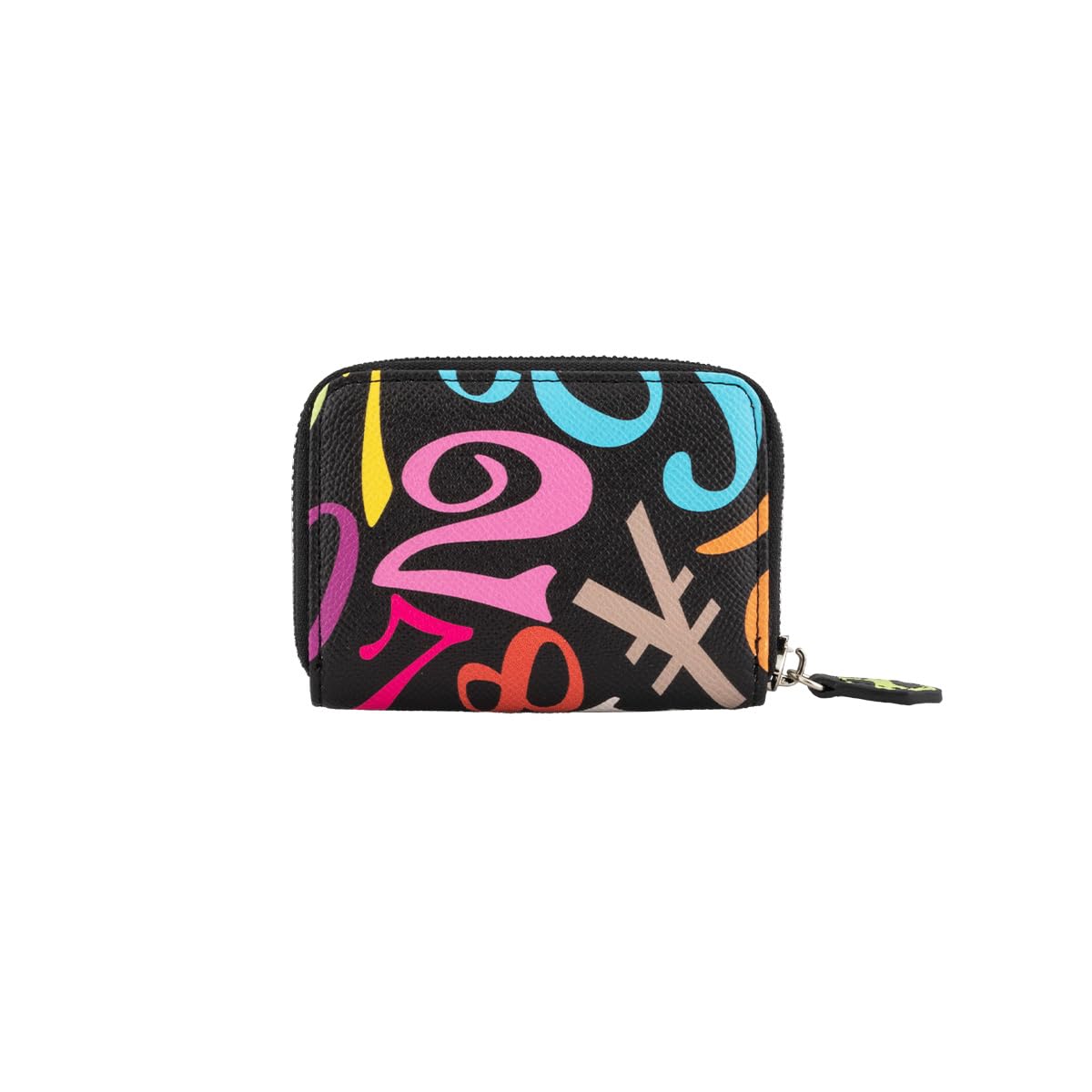 

Frank Miura Coin Case Wallet, Round Zipper, Men s & Women s, Big Money (Rainbow Black)