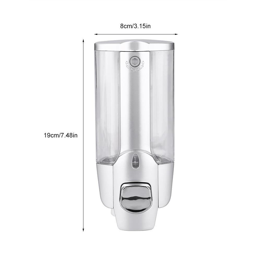 350ml 2*350ml Bathroom Wall Mounted Soap Shampoo Dispenser Lotion Liquid Pump