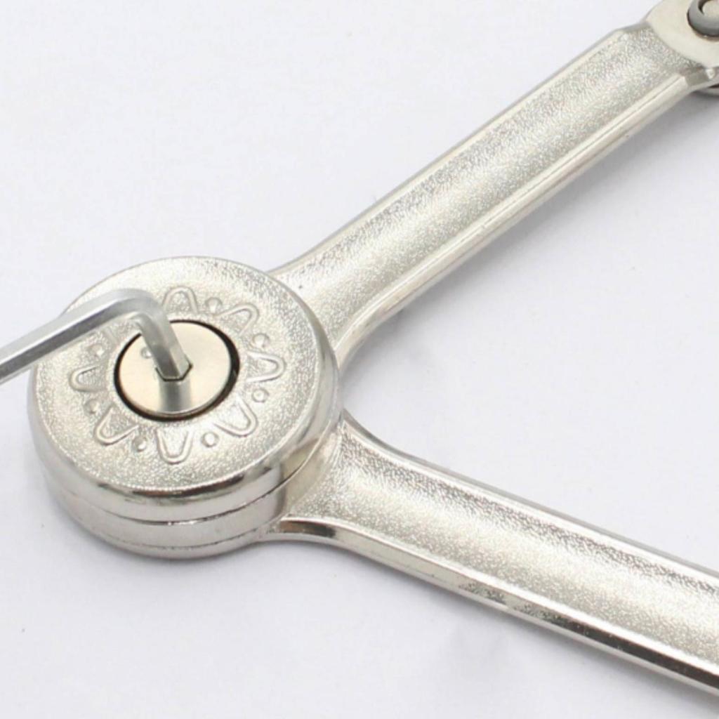 Hydraulic Support Stay Chrome Cabinet Door Hinge with Adjustable Resistance