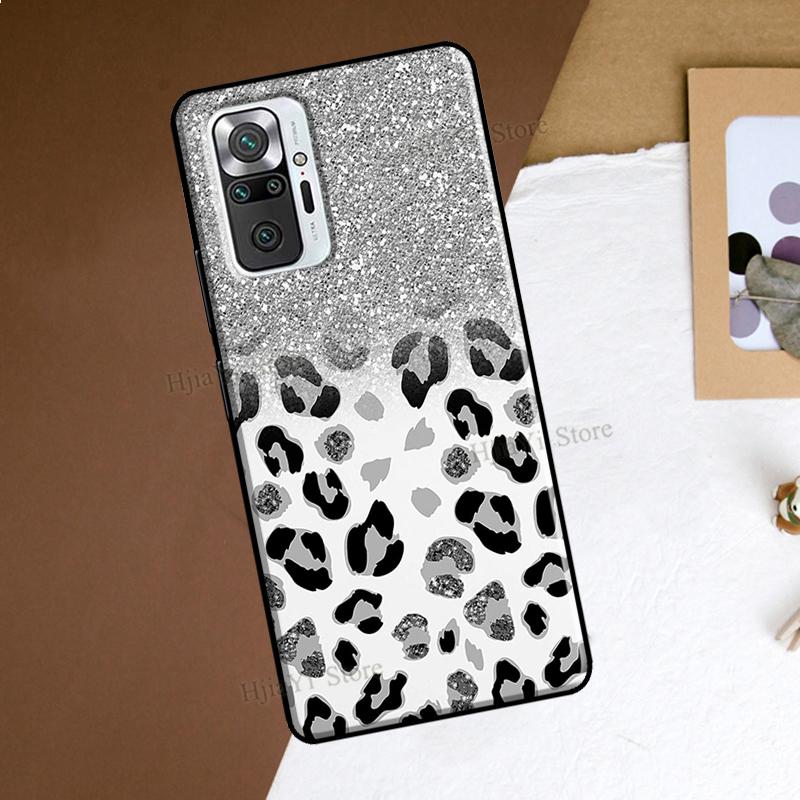 Leopard Print Black Cheetah Pattern For Xiaomi Redmi Note 10 11 Pro 10S 11S Note 7 8 9 Pro Case For Redmi 10 9 9A 9C 9T Cover