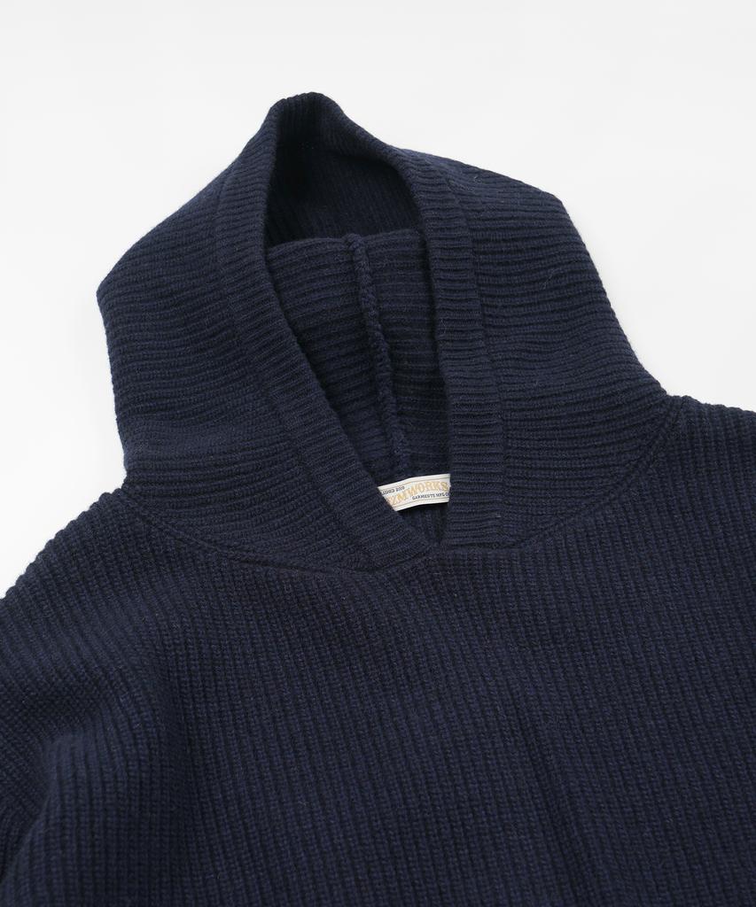 FRIZMWORKS Kangaroo Knit Pullover Hoody _ Navy