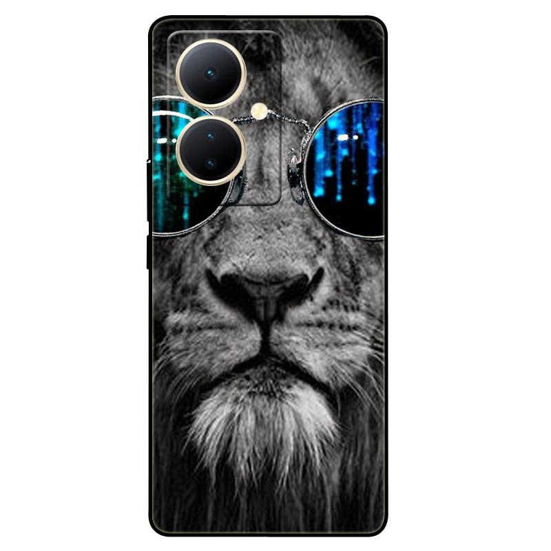 For Vivo V29 Lite 5G Case Global TPU Silicone Wolf Lions Phone Shell For VIVO V29 LITE 6.78 Funda On V29Lite Cat Animals Covers