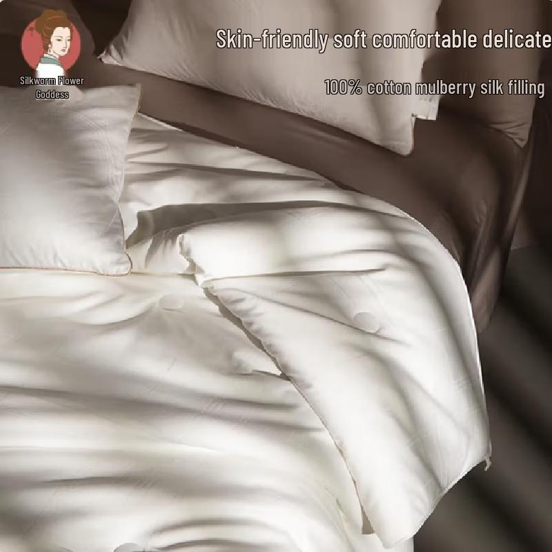 

Chanhua Niangniang Ideal Grid Silk-Filled Cotton Jacquard Summer Quilt