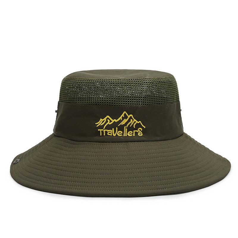 Unisex Quick-Dry Wide Brim Sun Hat for Summer Outdoor Activities One Size