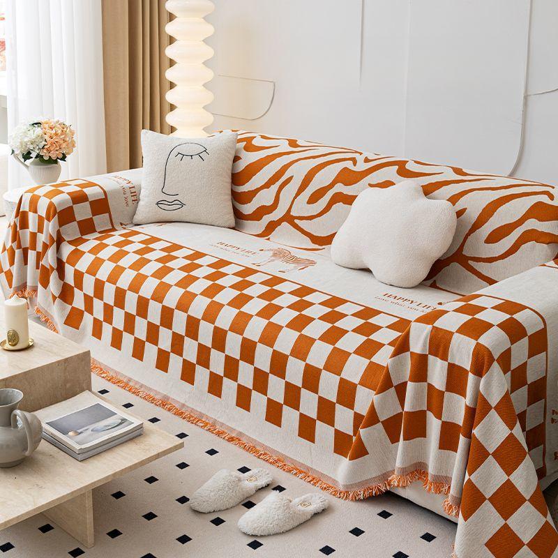 Nordic Instagram Sandstorm Šála do vlasů Moderní Minimalistická žinylka Potah na pohovku Potah na pohovku Deka na potah proti kočičímu poškrábání