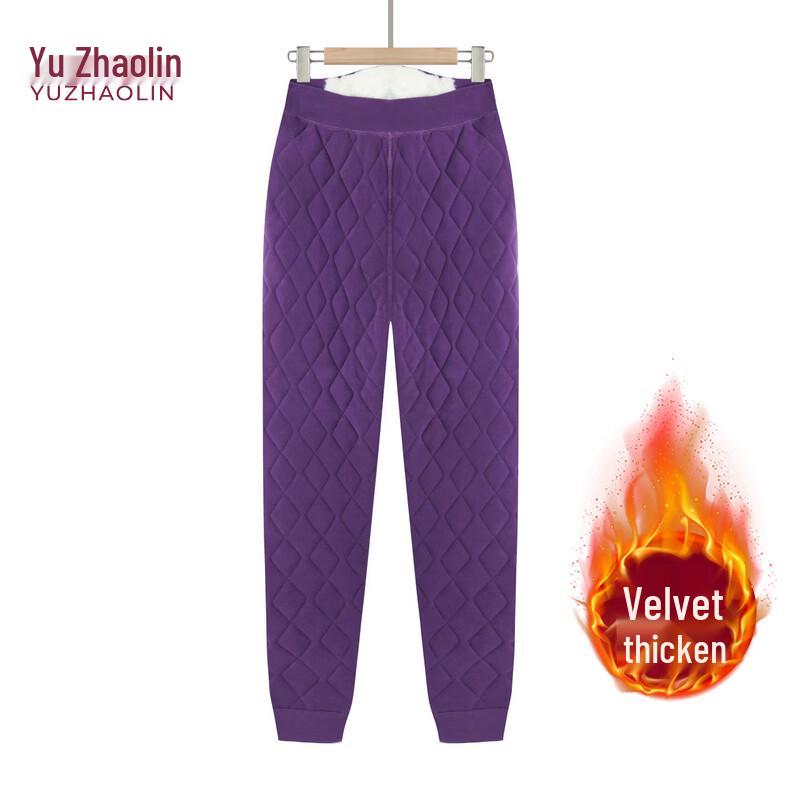 

YUZHAOLIN Women s Plus Size High-Waist Padded Thermal Leggings 3XL