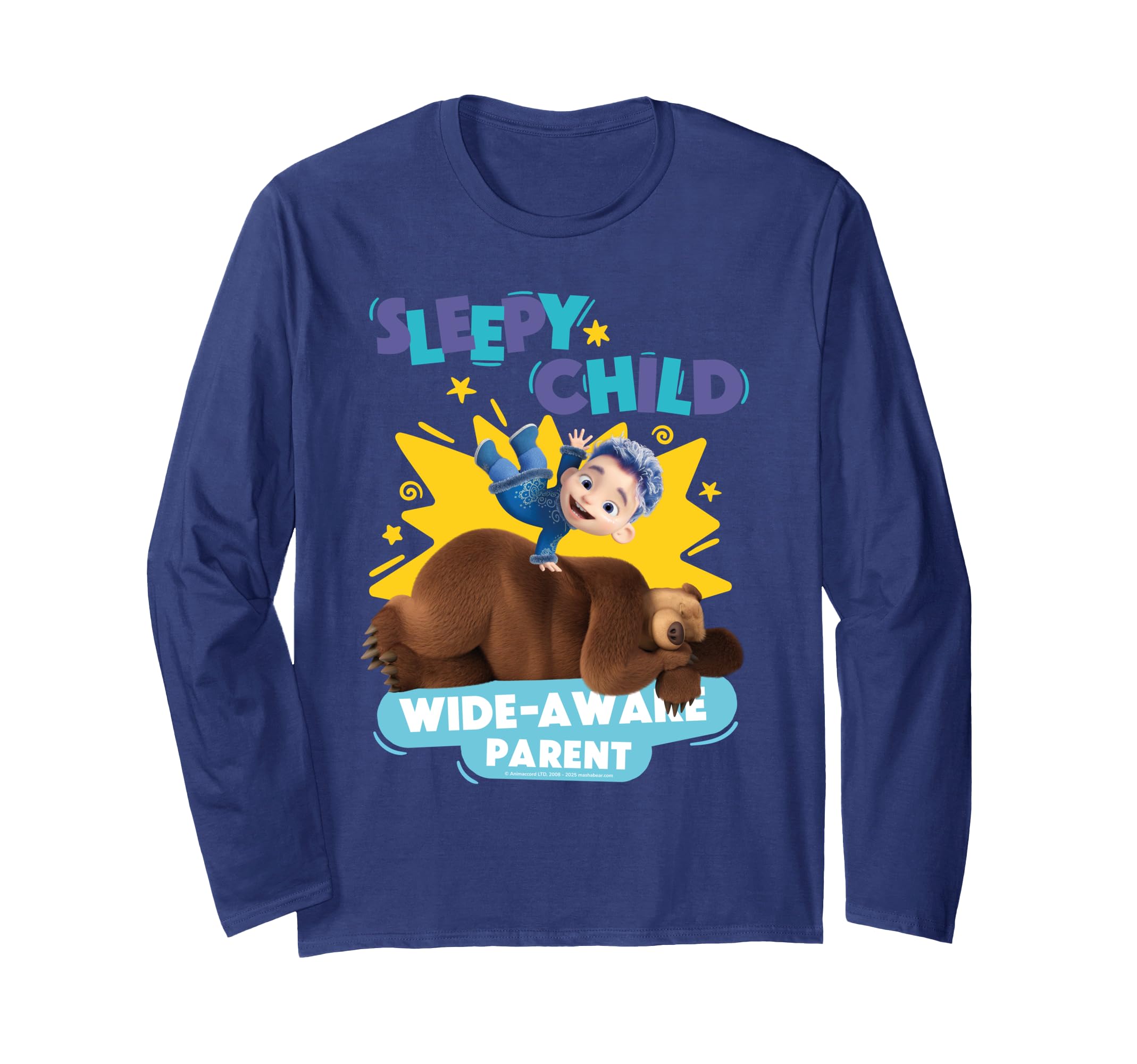 Sleepy Child Friends. Long-Sleeve T-Shirt синий
