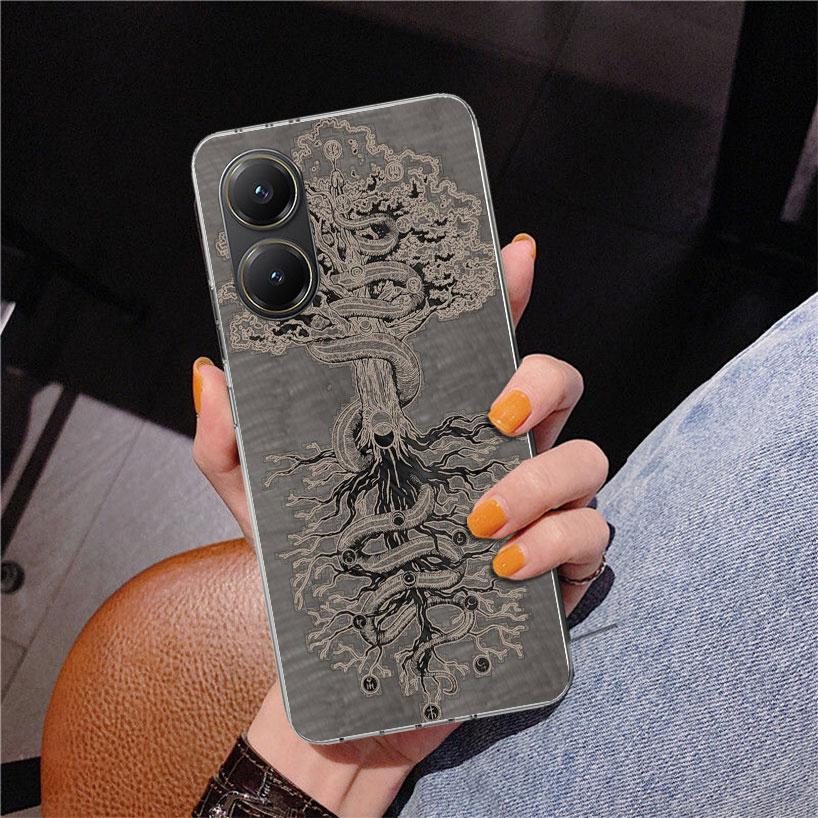 Tree of Life Space Phnoe Case for Xiaomi Poco X5 X6 X7 Pro X4 Gt F7 Ultra M8 M7 Redmi 15C 15 13C 13 12C 12 Unique Cover Coque Po