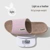 Jie Liya Linen Non-Slip Slippers - Unisex, Plus Size, Silent, Indoor/Office, All-Season