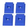 4Pcs Sliding Slot Nut T Type 30 Series M8 Aluminum Alloy Woodworking Linear Motion Parts Blue