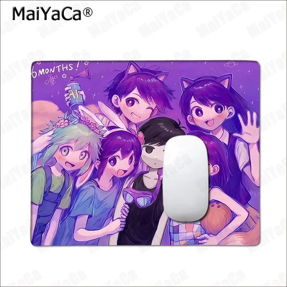 OMOCAT Omori Pattern  Mousepad Rubber Small Thickened Mouse Pad Gaming Keyboard  Office Supplies Room Decor for PC Mouse Carpet