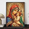 Set Pittura Diamante Fai da Te 5D Diamanti Completi Vergine Maria Religiosa Artigianato per Decorazione Parete Casa