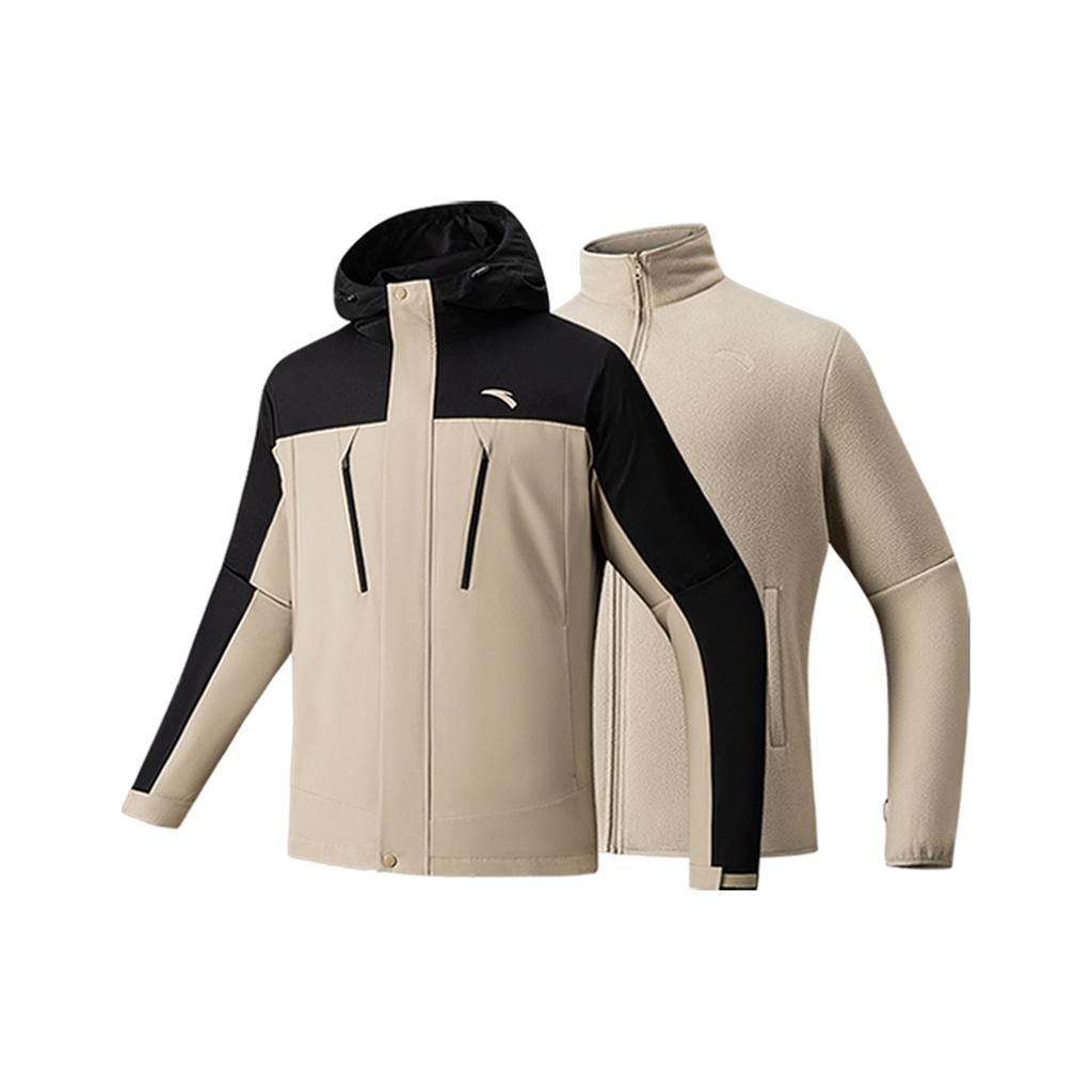 Anta Outdoor Series Simple Casual Versatile Comfortable Waterproof Jacket Men Jacket 952546610-3