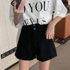 Pants Classic and Minimalist Fashion Versatile Ultra-high-waisted Women Loose Summer Thin A-word Rolled Wide-leg A-word Denim Shorts Individuality