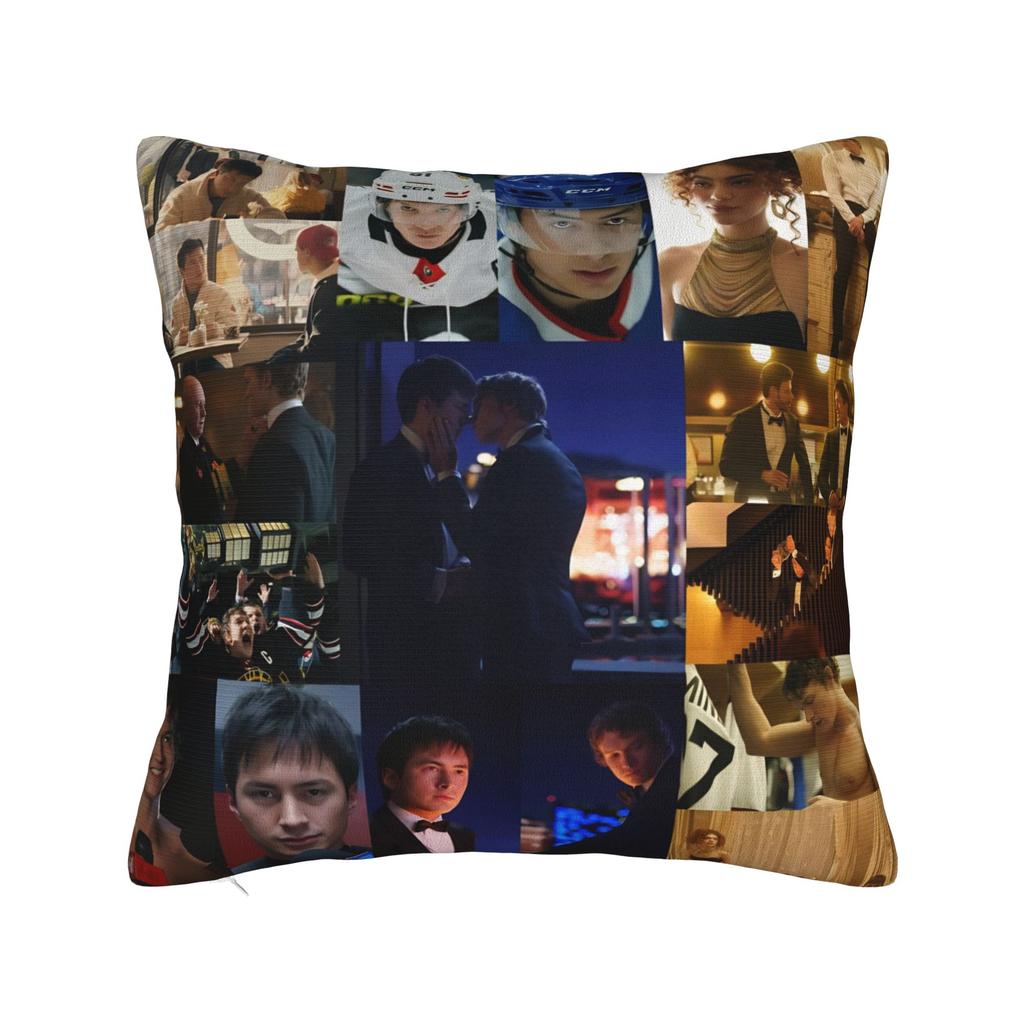 Heated Rivalry Shane Hollander Ilya Rozanov Printed Pillowcase Cushion Cover Hudson Williams Connor Storrie Throw Pillow Cover
