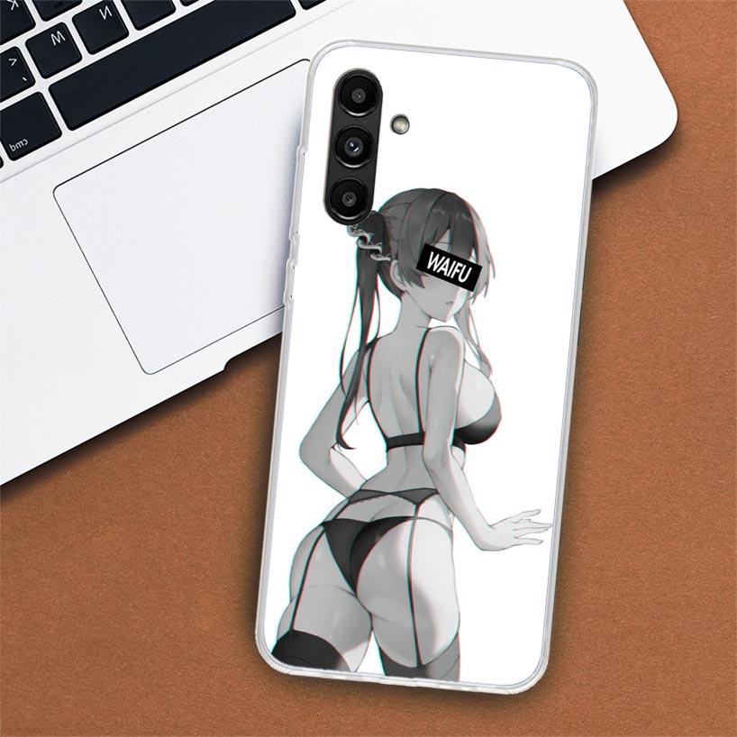 Sugoi Senpai Anime Waifu Sexy Girl Phone Case For Samsung Galaxy A51 A71 A50 A70 A40 A30 A20E A10 A41 A31 A21S A11 A01 A6 A8 + A