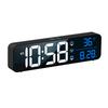 Charging Version Large Screen LED Digital Music Wall Clock Weekday Sleeping Table Clock 2 Alarm Clock Intelligent Voice Control Dimming