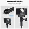 Flexible 360 Camera Mount Adjustable Clamp for Osmo360 Action Cameras Tripods Holder