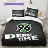 Hannover Football Club  Pattern Bedding Quilt Set  Home Decoration  Gift (1 * Duvet Cover + 2 * Pillowcase  Without Core)
