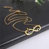 Cazador Custom Butterfly Heart Infinity Pendant Name Necklace for Women Stainless Steel Personality Names Necklace Jewelry Gift