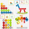 Baby Color Sorting Cup Montessori Toy Math Counting Logical Thinking Matching Sensory Games Parish Educational Material Kids Toy
