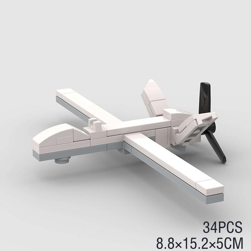WW2 Military Battle Mini Plane US P-51 Mustang Aircraft Rescue Vehicle Copter France Army Set Building Blocks Toys World War II
