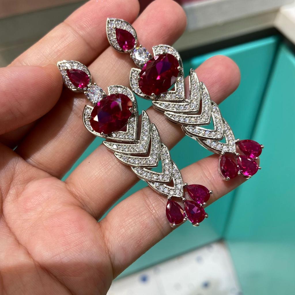 Liu Yifei'S Same Spirit Snake Luxury Bridal Jewelry Set, All Zircon Necklace, Zircon Earrings Jewelry.