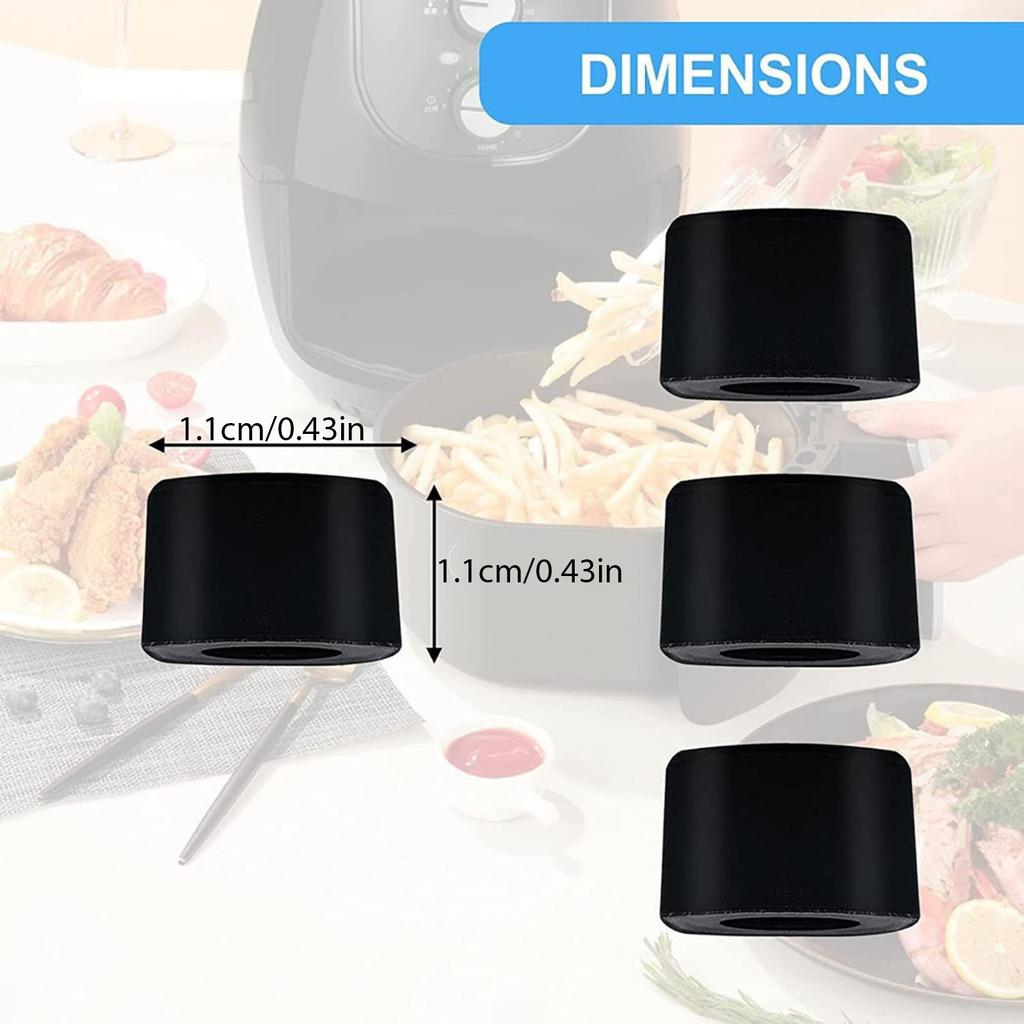 Durable Silicone Foot Pads Air Fryer Silicone Bumpers Silicone Anti-scratch Protective Covers Suitable for Air Fryer