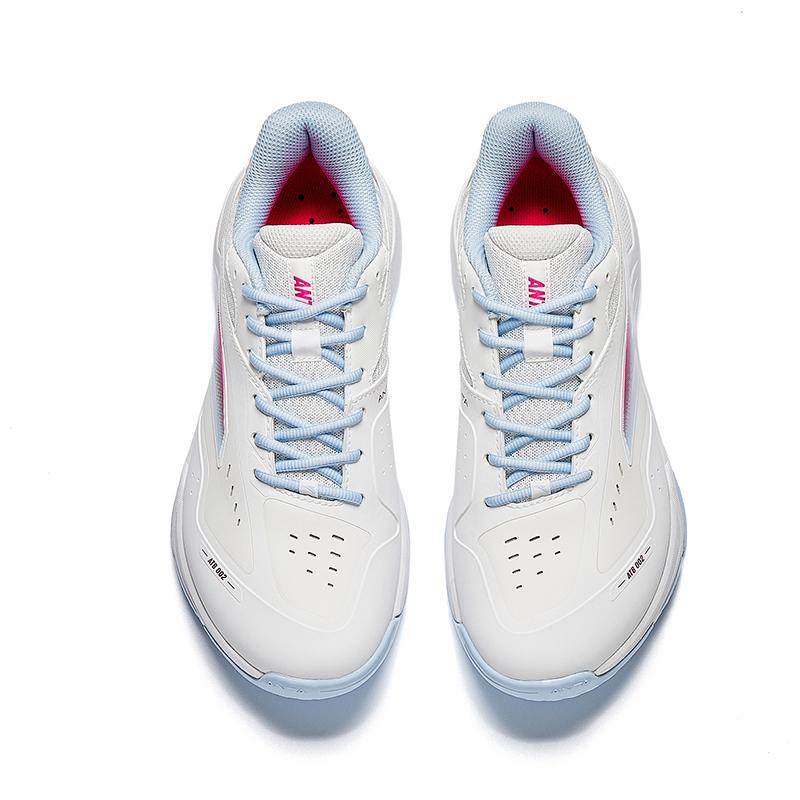 Anta Shun Ying Comprehensive Training Series Badminton Shoes Low Top Women sneaker Paper-White Sky-Blue 922634495-3