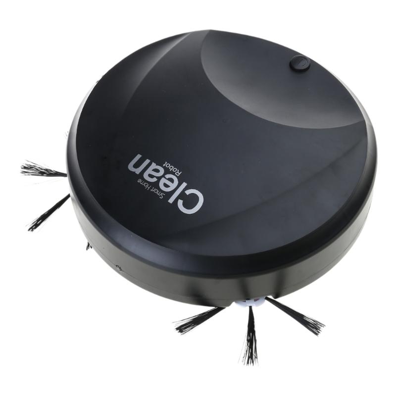 

Супертонкий автоматический пылесос 2,4 дюйма для влажной/сухой уборки, автоматическое предотвращение препятствий, очень тихий, управление одной кнопкой для дома чёрный