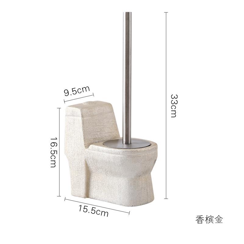 Modern Toilet Shape Cleaning Brush Modern Delicate Long Handle Cleaning Toilet Brush Abstract Toilet Brush Bathroom Accessories