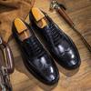 Hochwertige Business Echtleder Schuhe Herren Atmungsaktiv Formelle Kleiderschuhe Männlich Büro Oxford Hochzeit Brogues Schuhwerk