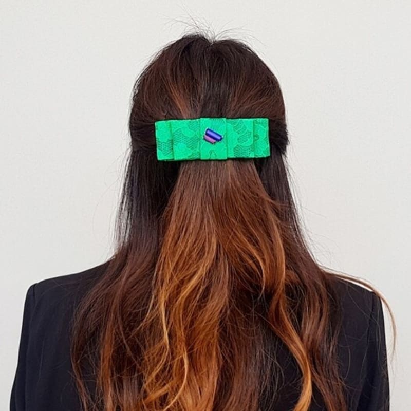 

RACOHA SABRINA GREEN WIDE Hair pin GREEN