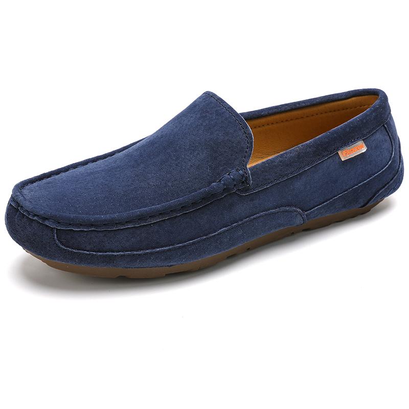 2026 Designer Penny Loafers Men Flats High Quality Soft Suede Leather Flat Shoes Male Casual Driving Shoes Slip On Moccasins