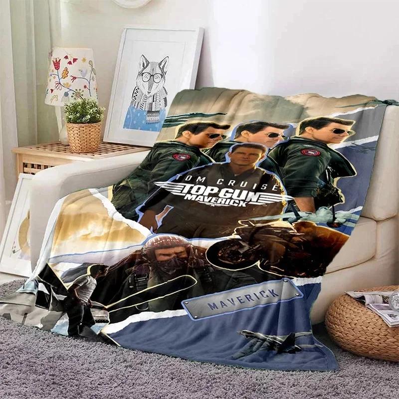 New Fashion Movie Top Gun: Maverick Soft Flannel Blanket For Bedroom Sofa Picnic,Throw Blanket Cover Outdoor Entertainment Gift