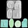 1PC Abstract Human Face Shape Design Silicone Candle Mold Handmade Epoxy Resin Aromath Soap Mold DIY Craft Mold